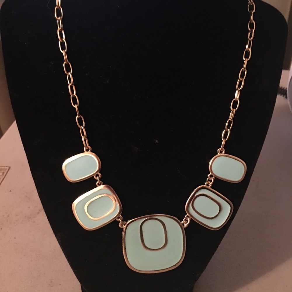 Mint green necklace
